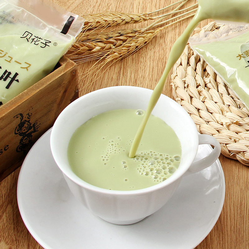 贝花子 大麦若叶青汁豆奶 即食青汁豆奶12袋/箱