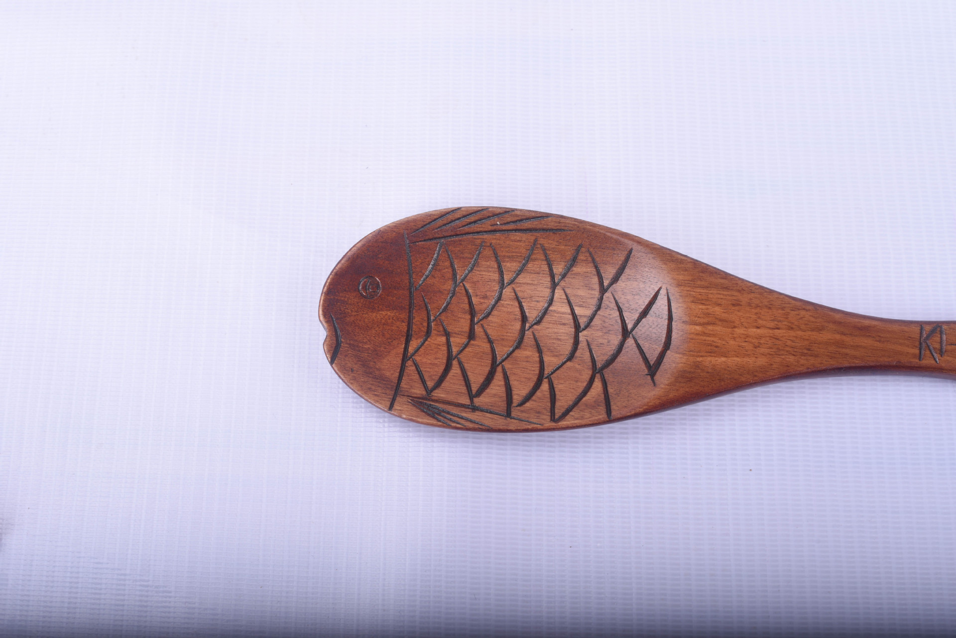 新创意老漆鱼形勺子 酒店家用中式木质汤勺 老漆木质饭勺批发