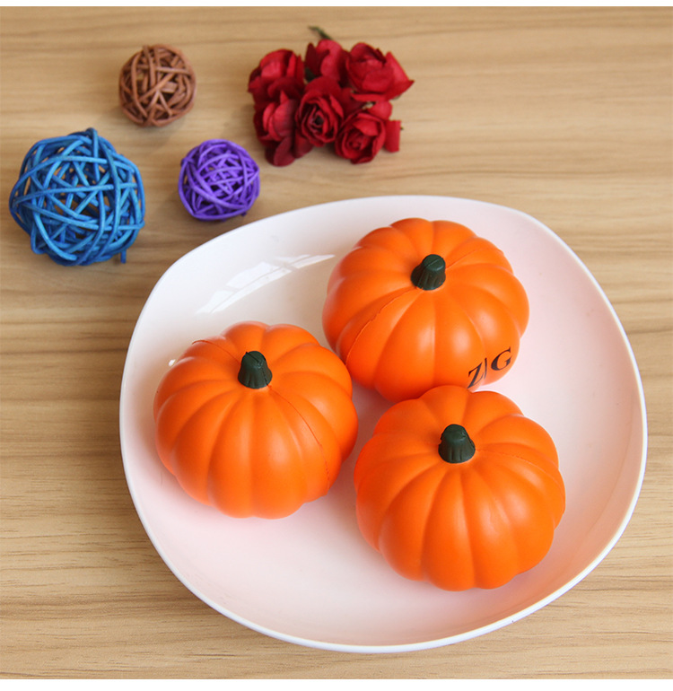 pu慢回弹仿真南瓜儿童玩具 跨境仿真成人减压道具 厂家直销