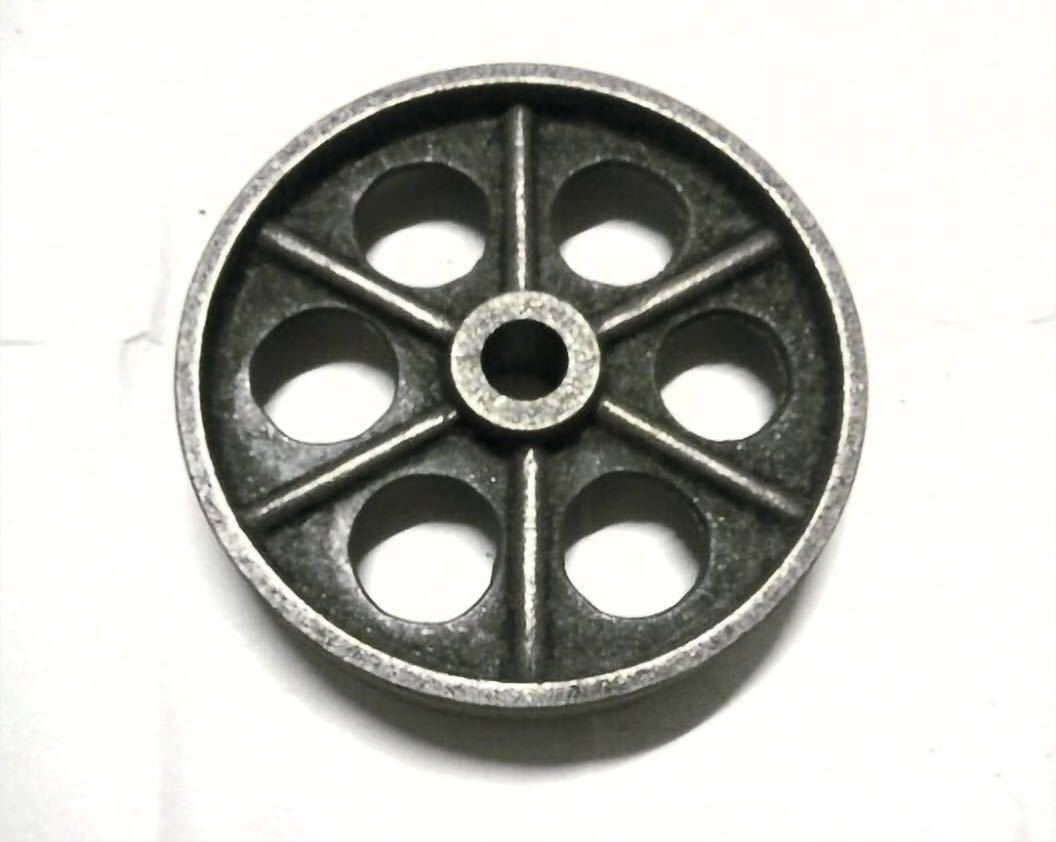 铁脚轮空压机脚轮6寸167寸208寸25孔设备工业铁轮气泵配件