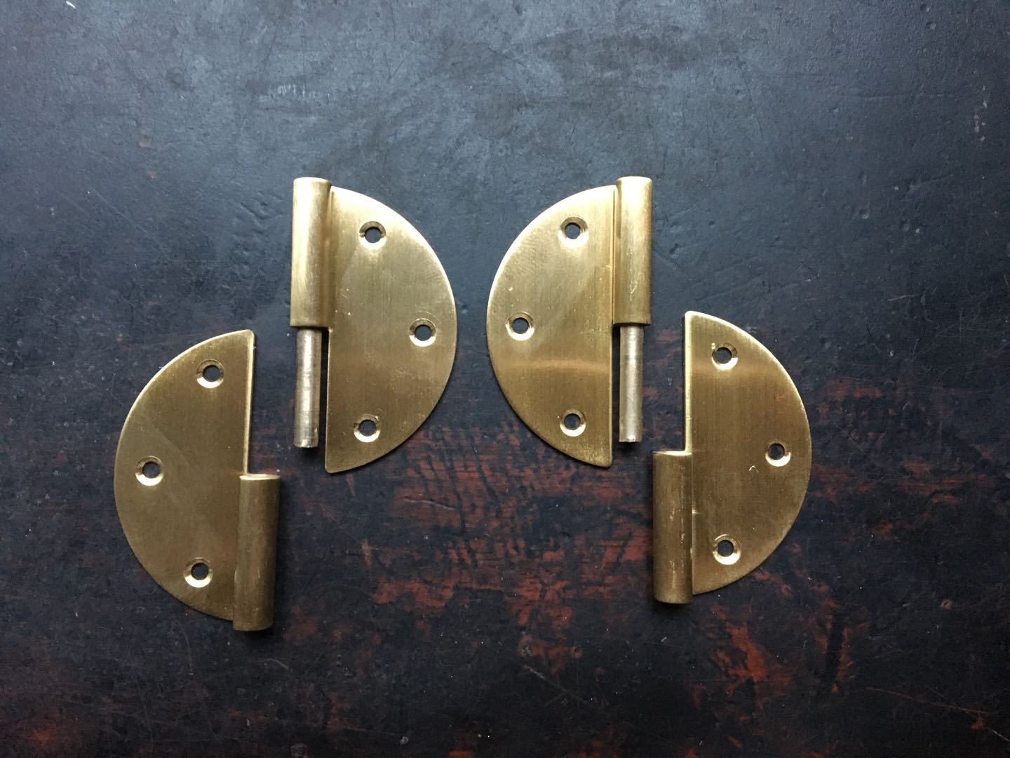 厂家批发黄铜圆形合页柜门铰链拆卸合页古铜圆合页5公分