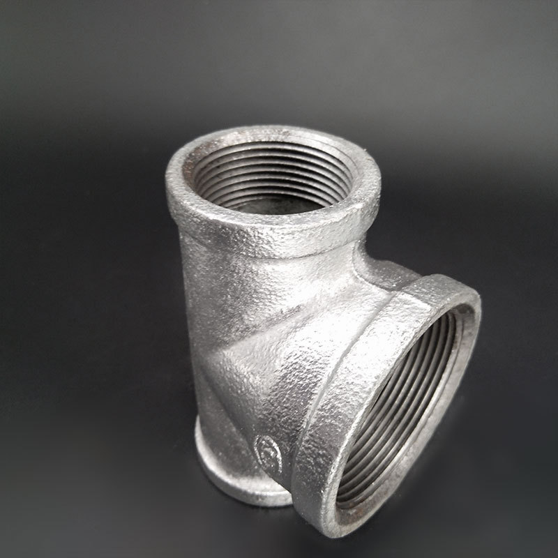 卡耐夫 热镀三通 中大三通 国标加厚 玛钢热镀 玛钢管件 bsi认证