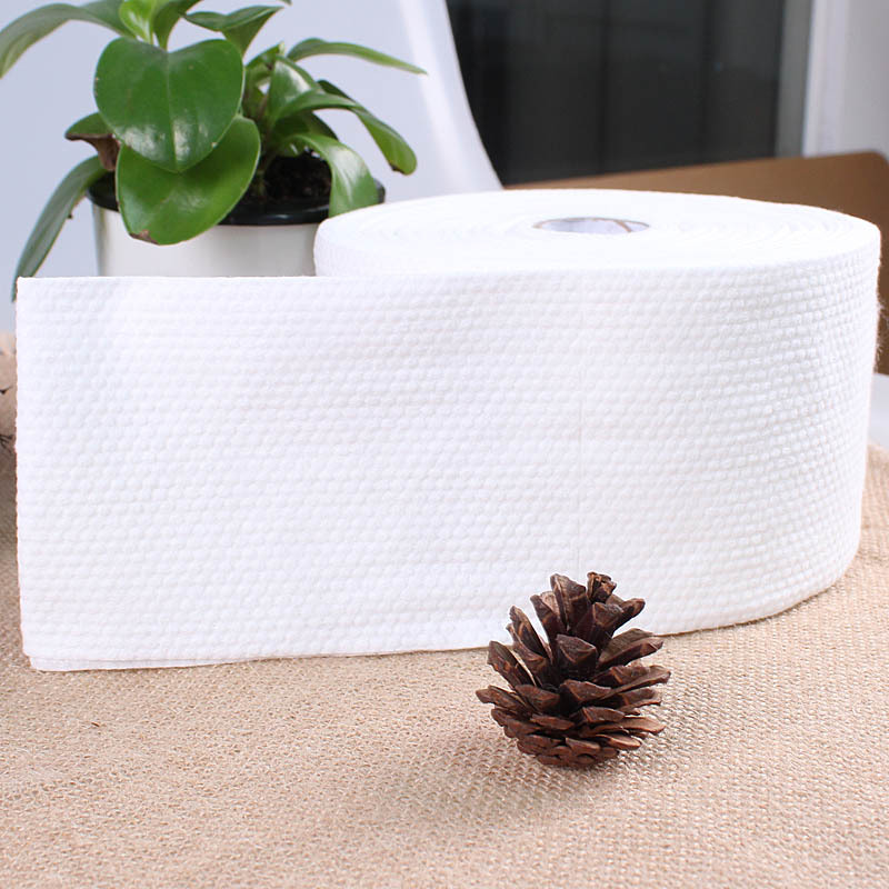 贝心柔美容院用品洁面巾面巾纸加厚擦脸无菌大卷纯棉一次性洗脸巾