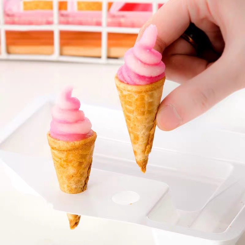 小小谢糖玩新世界手工diy冰淇淋脆筒 巧克力脆筒儿童趣味零食