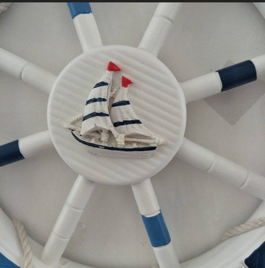 45公分船舵 一个配内盒  16个一箱【手工制作较为不易, 若有特别苛刻