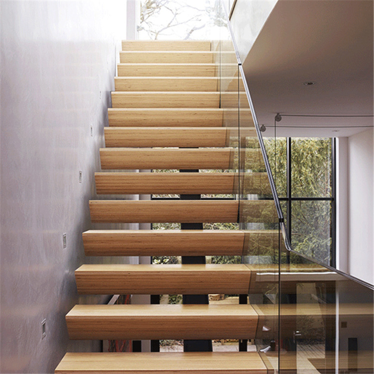 【 厂家直销】 欧式简约别墅咖啡厅酒店民宿火塘悬浮直梯楼梯