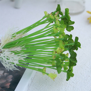 小把束玲珑草 迷你绿植仿真花 小巧绿色假花 清新春夏仿真花卉