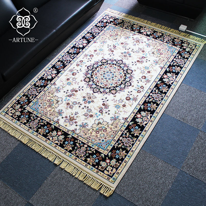 新款波斯地毯 地中海风格客厅地毯 涤纶机织成品块毯 1.6m*2.3m