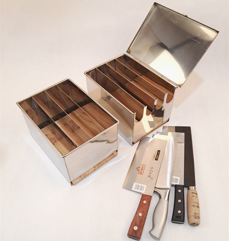 加厚不锈钢刀箱 酒店大菜刀架子刀盒厨房刀座多格厨房刀具收纳盒