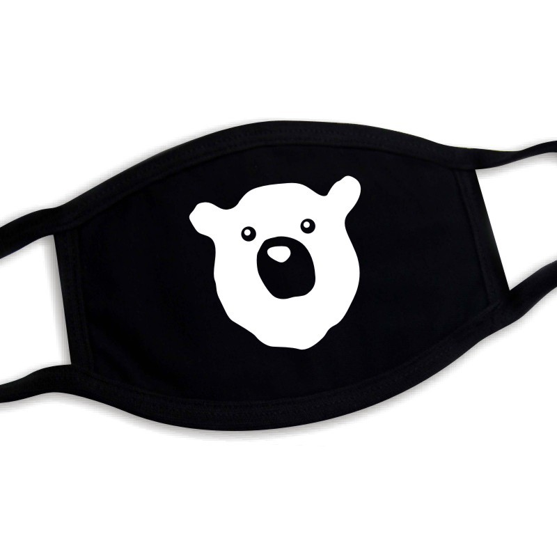 猪鼻子表情口罩男女卡通黑色潮个性韩版骑行防晒防风防尘透气纯棉