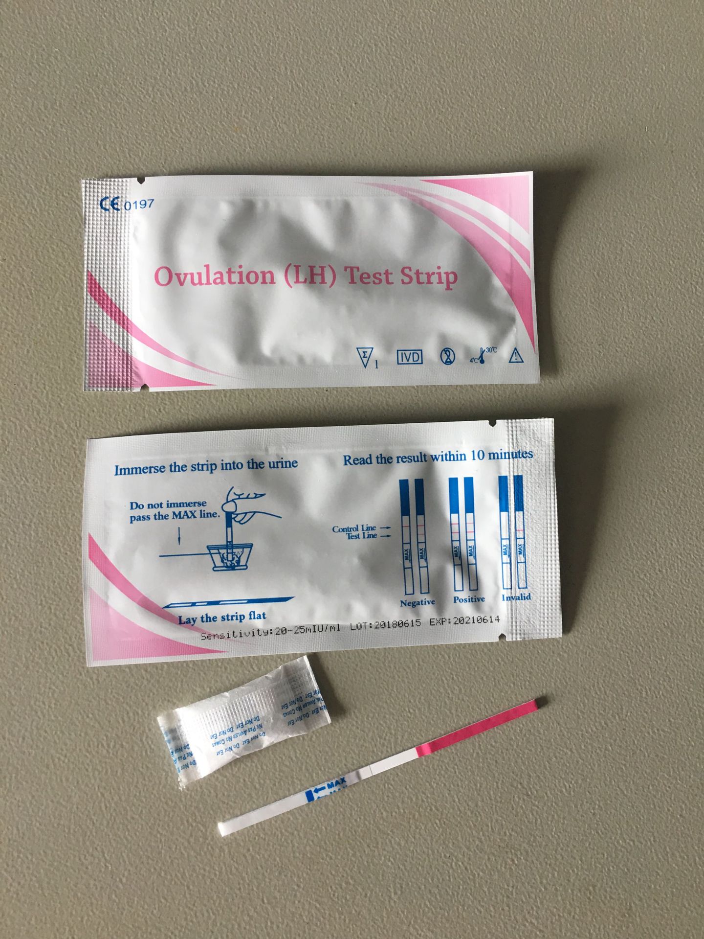 厂家直销 排卵(lh)检测试纸(条型)(全英文出口包装)/lh条