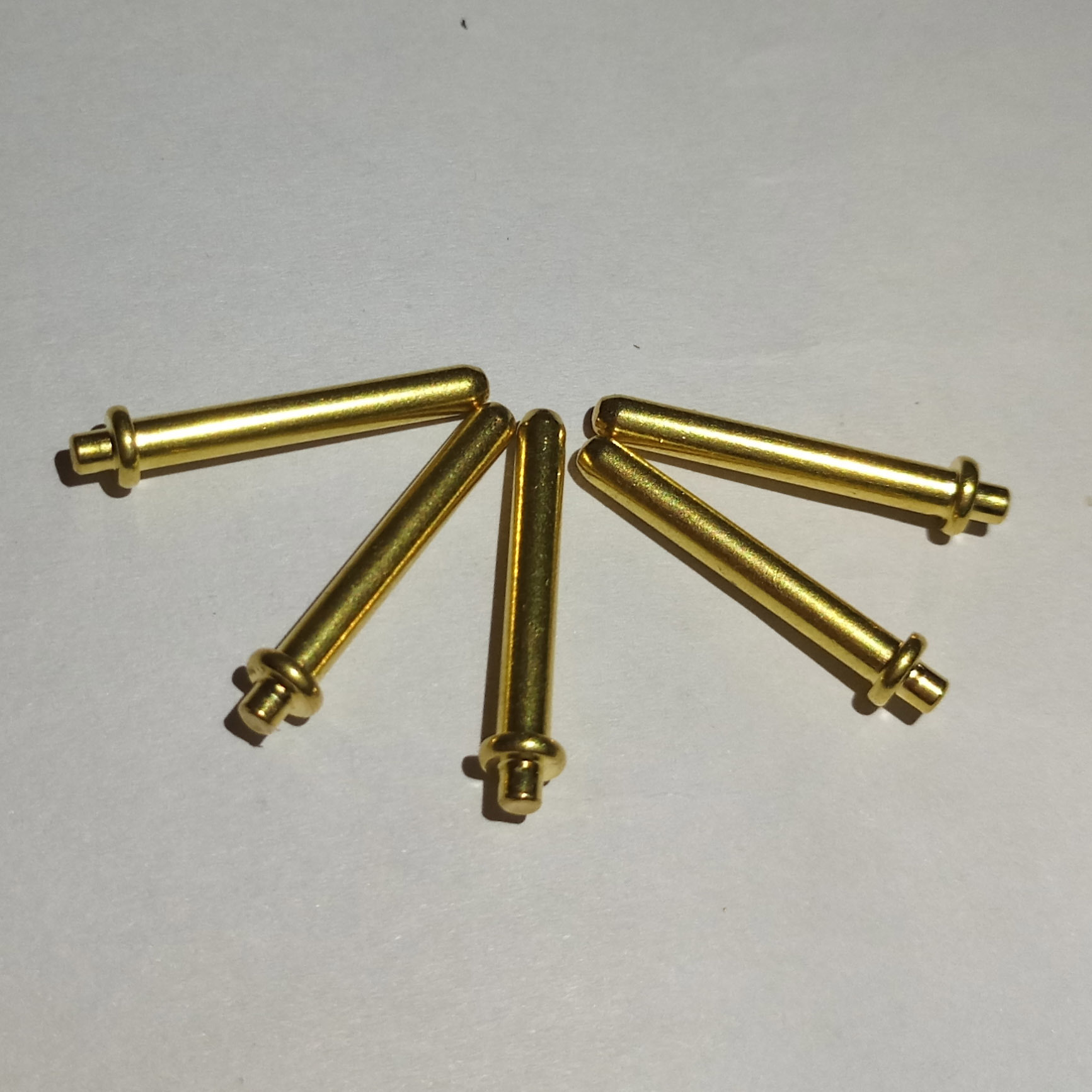 pin针25mm外径铜针插针黄铜实心针定位焊接铆钉圆头插针