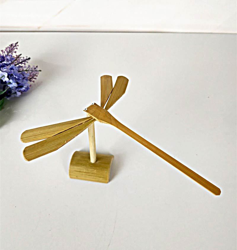 创意玩具传统diy竹制车载竹蜻蜓平衡器小孩特别生日礼物车内装饰