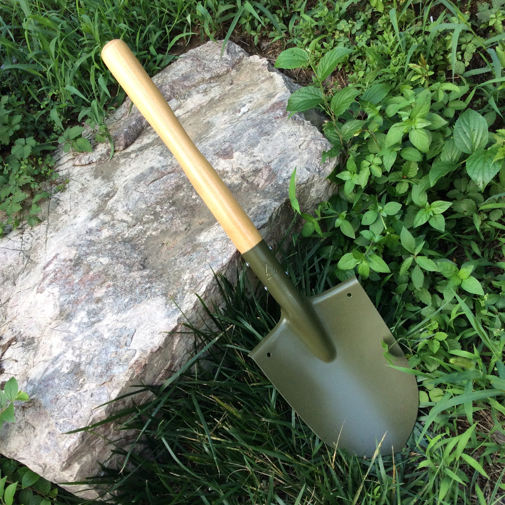 6411战备锹205工兵铲军户外铲子钓鱼工兵锹木把兵工军工铲小铁锹