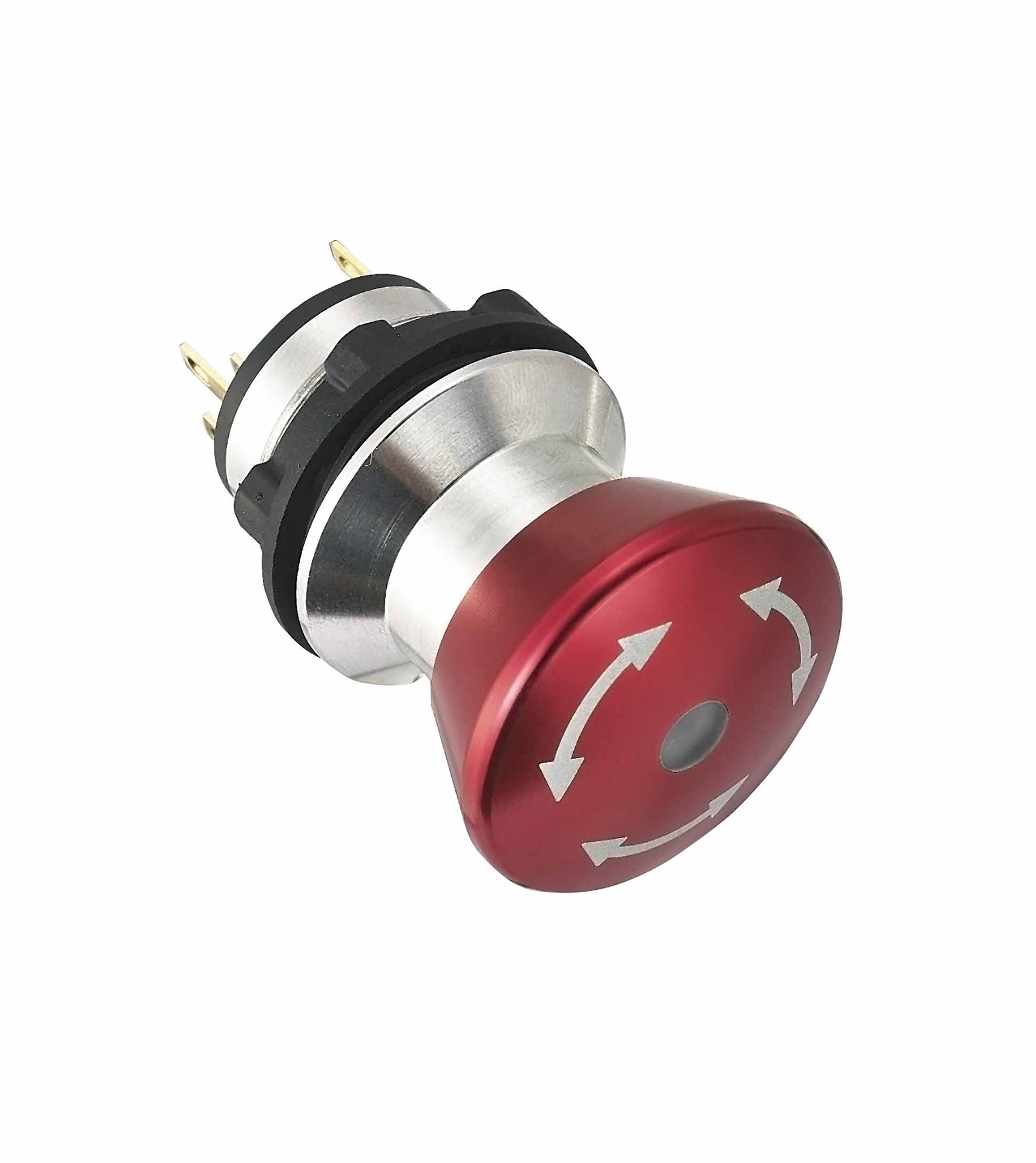 22mm 金属急停钮带灯 32mm  ip68  1no 1nc 机器人用
