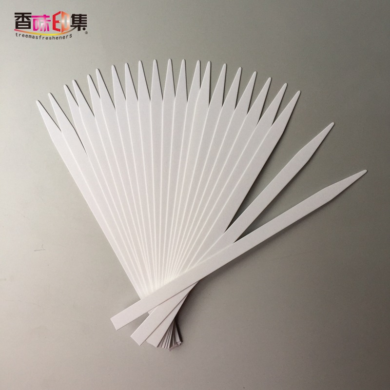 100x7mm空白纯棉精油测试纸 厂家试香纸 闻香条精油试香条100片
