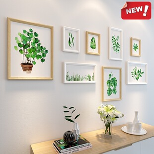 客厅照片墙家居现代简约墙上相框挂墙组合创意个性相片墙装饰 相