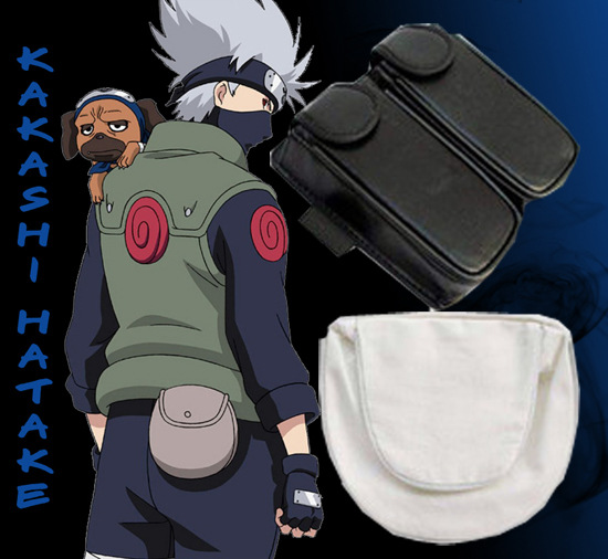 火影忍者刃具包苦无袋忍者具包套装2件套黑白搭配角色扮演道具