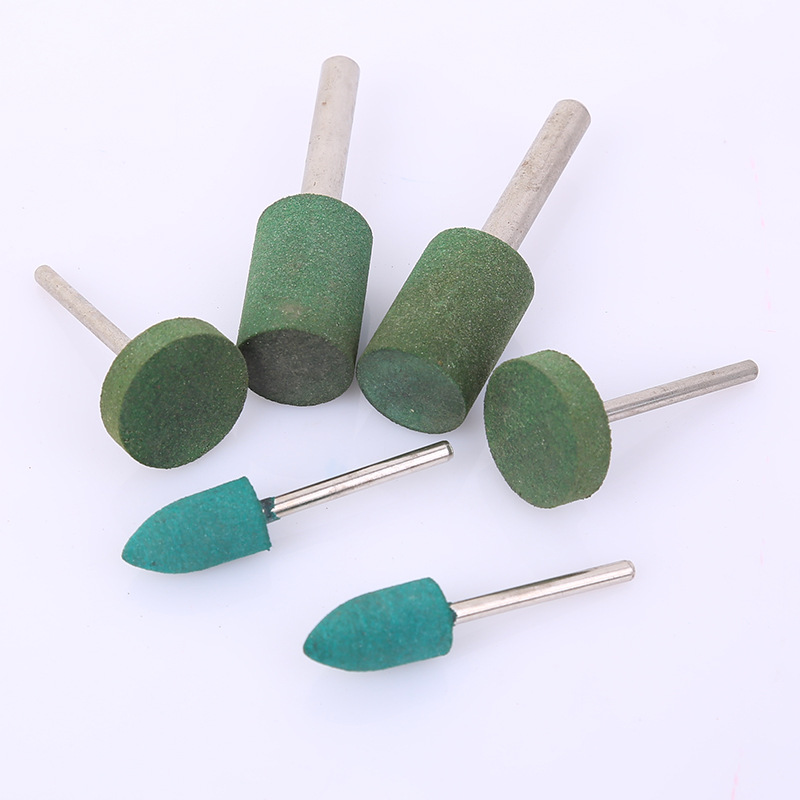 电磨吊磨专用芝麻橡胶磨头 3mm柄 多规格抛光打磨头