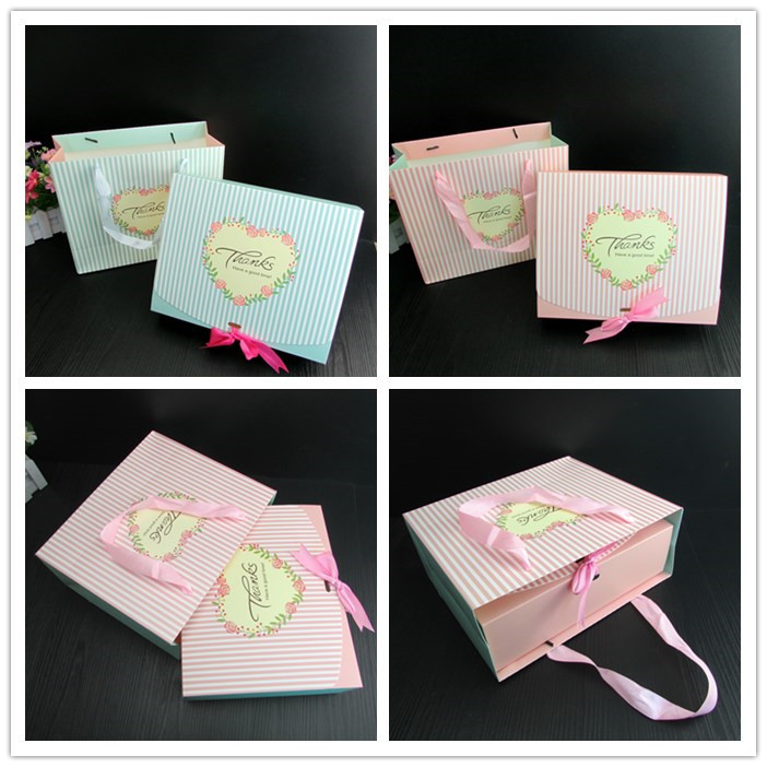 烘焙食品礼品纸盒 创意蝴蝶结包装纸盒 手提牛轧糖盒 雪花酥盒