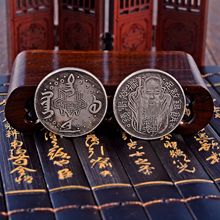 厂家批发古玩收藏寿星银元铜钱币金属工艺家居饰品礼物赠品3.8cm