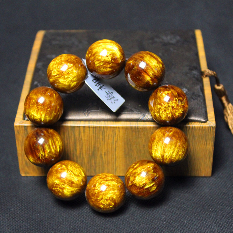 金丝海柳手串合成黑珊瑚海柳佛珠男款饰品女款手链档位珠厂家直销