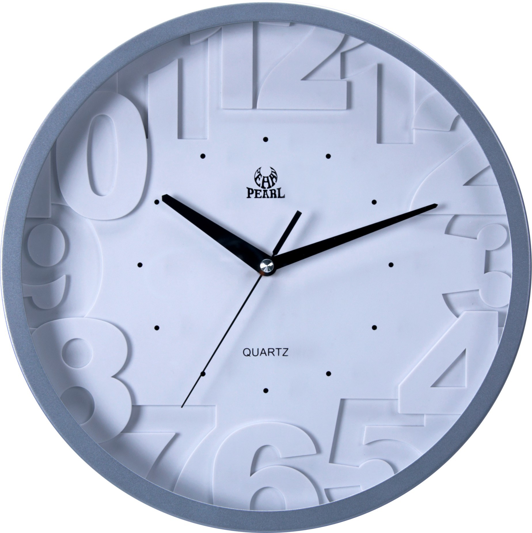 客厅挂钟 12寸圆形挂钟 立体个性数字挂钟 书房卧室挂钟 厂家直销