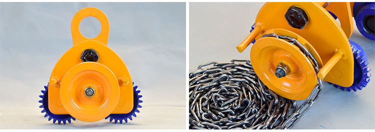 手推手拉跑车桃形单轨手动小车工字钢轨道行车手推跑车起重滑车