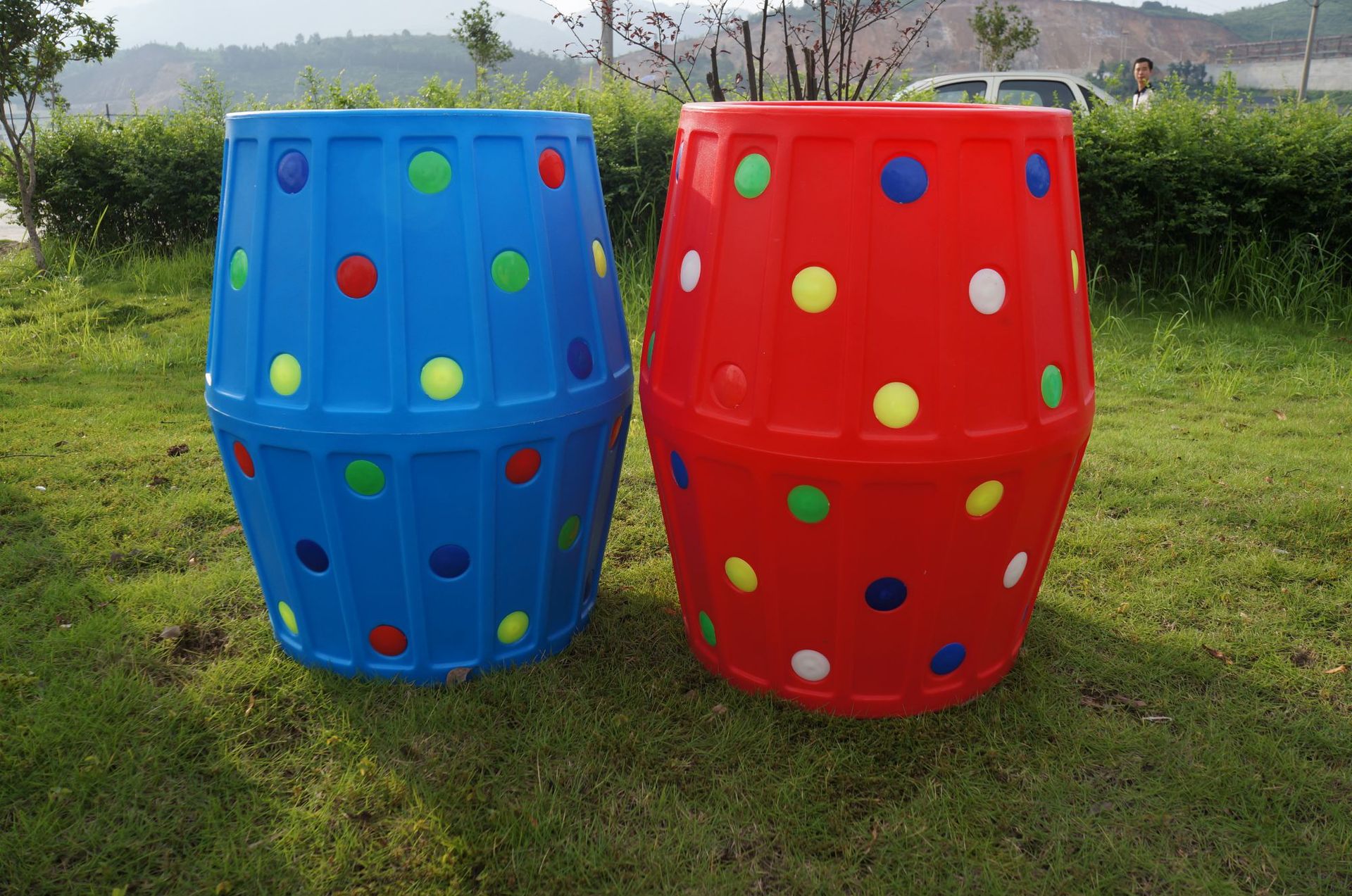 幼儿园户外大滚筒感统器材塑料钻洞儿童玩具游乐设施(不包邮)