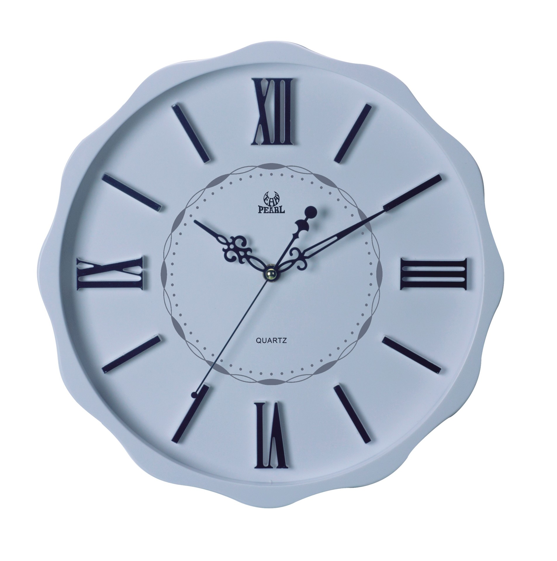 时尚静音挂钟 现代装饰客厅挂钟 罗马数字钟面 梅花型状创意挂钟