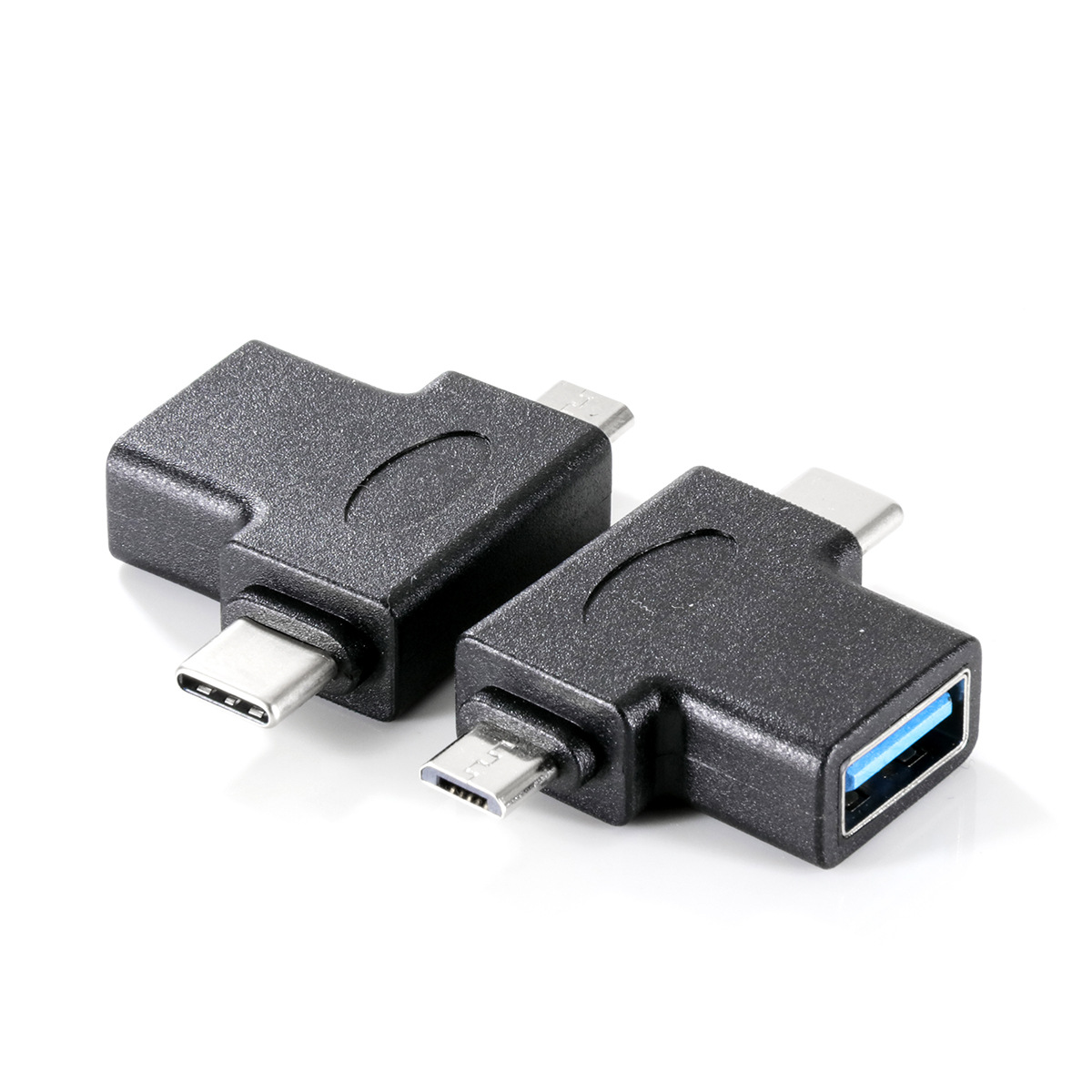 安卓micro usb type-c二合一otg转接头 usb3.0手机数据线转换头
