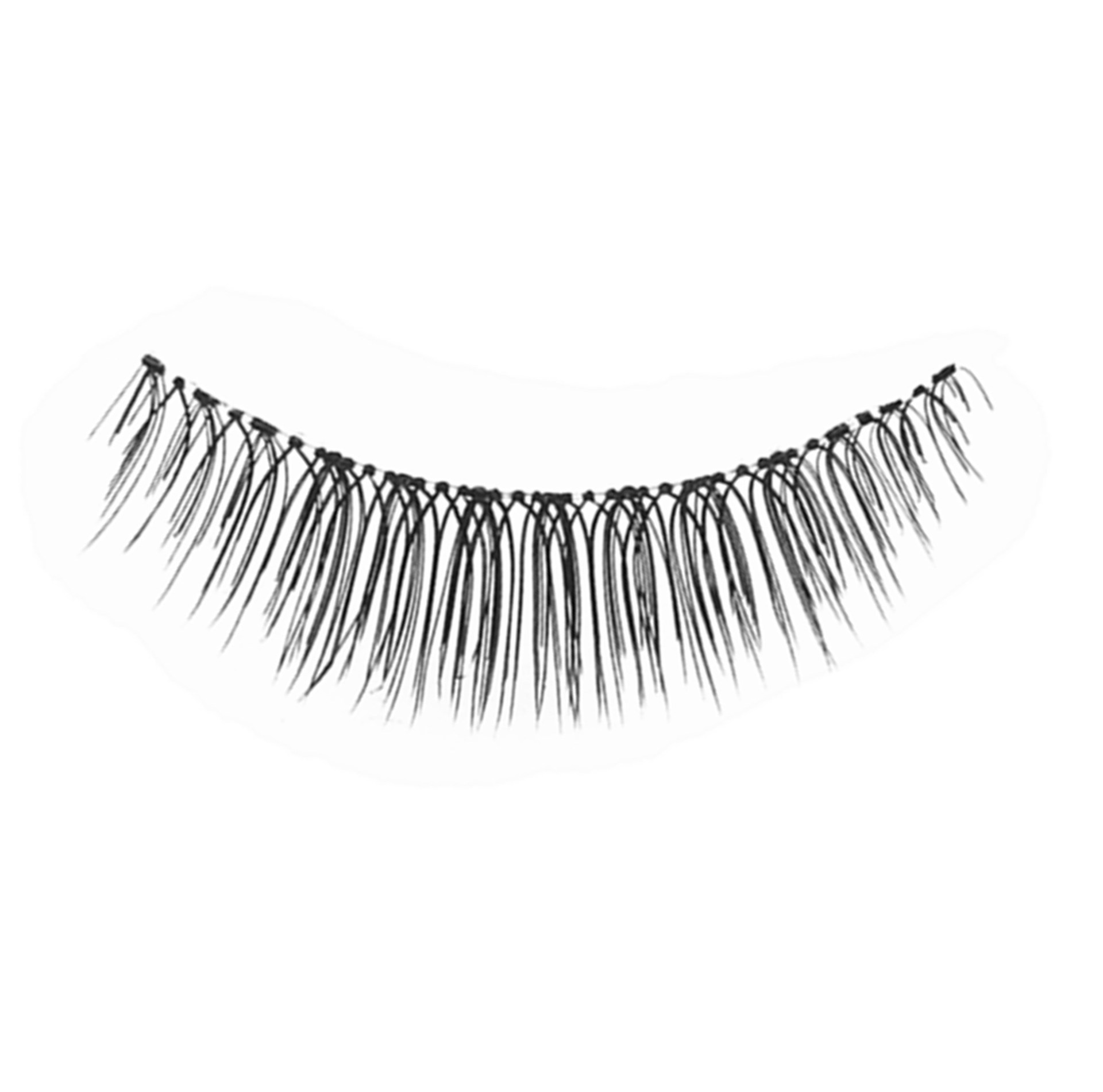 ml-5厂家直批日系自然逼真迷人短款假眼睫毛手工磨尖假睫毛透明梗