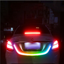 厂家直销 汽车LED灯 流光跑马灯双色尾箱灯后备箱灯1.2米
