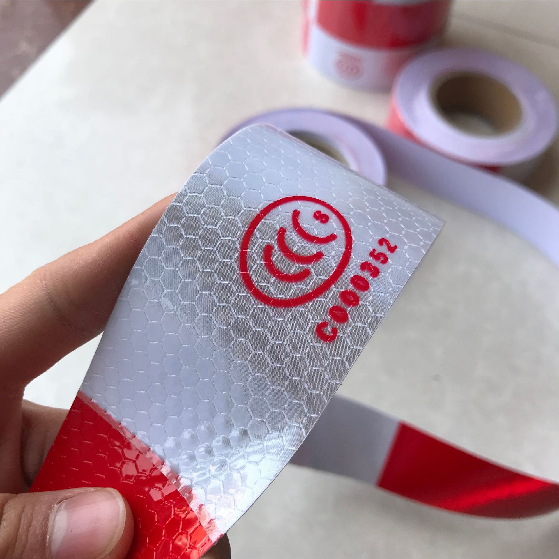 汽车红白反光条 警示反光贴 3c反光膜 货车反光片 宽度5公分 现货