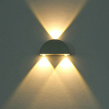 LED半圆壁灯创意双头铝材灯走廊过道灯背景墙装饰灯酒店ktv效果灯