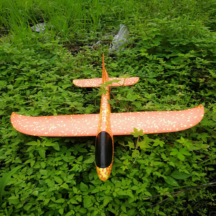 48cm Upgraded Ultra-Light Hand Throwing Model Aircraft Bubble Plane Children Throwing Glider Outdoor Parent-Child Toy Model