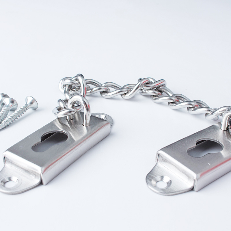 堡威不锈钢窗户防盗链酒店宾馆防盗链不锈钢门链限位门锁门