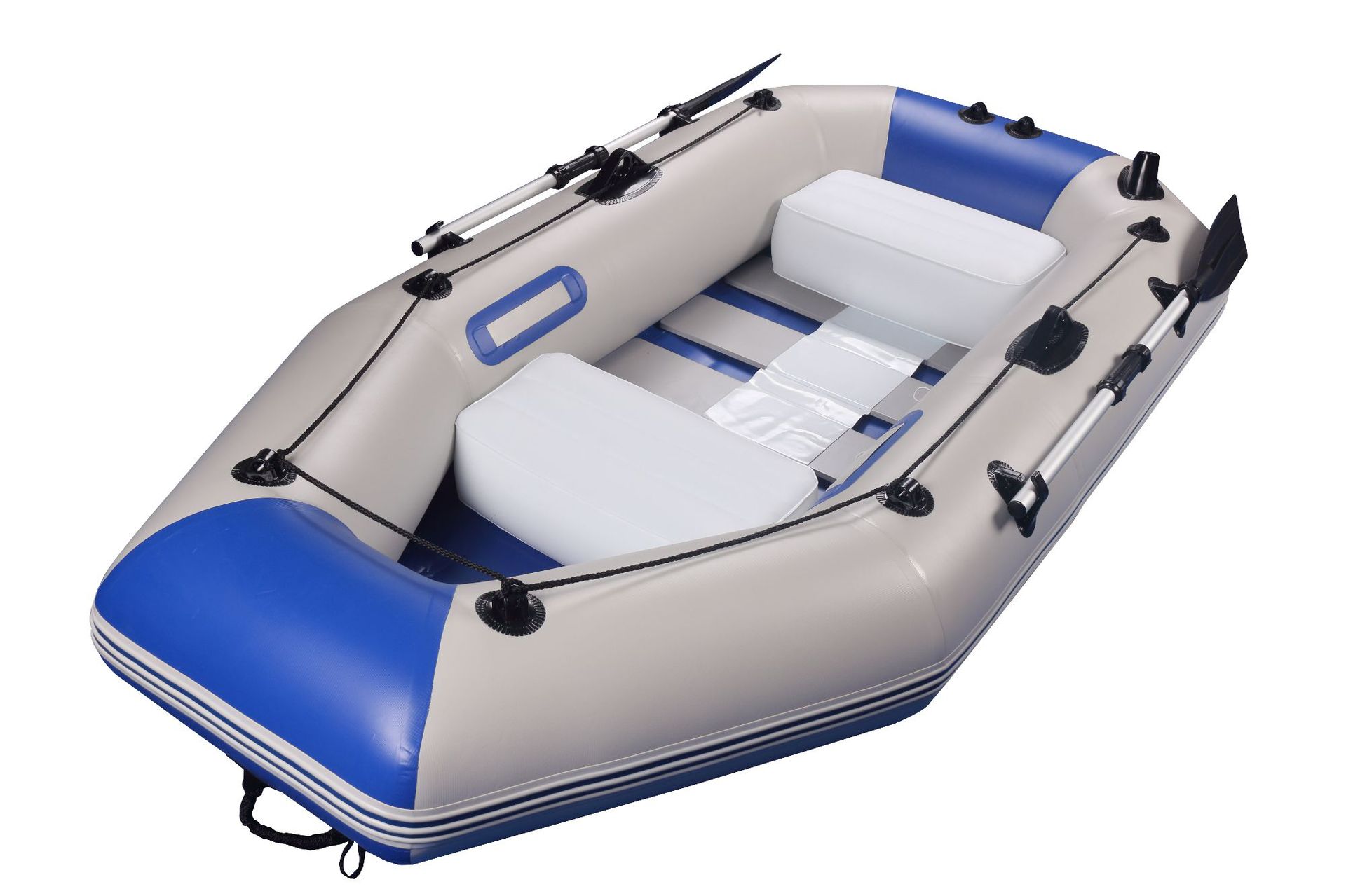 充气夹网钓鱼船皮划艇漂流船带木条底