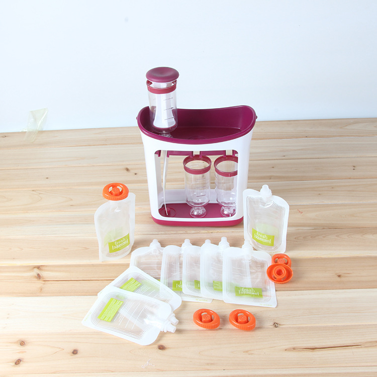 儿童果泥挤压器家用果泥果汁分装器手动婴儿辅食制作储存袋辅食机