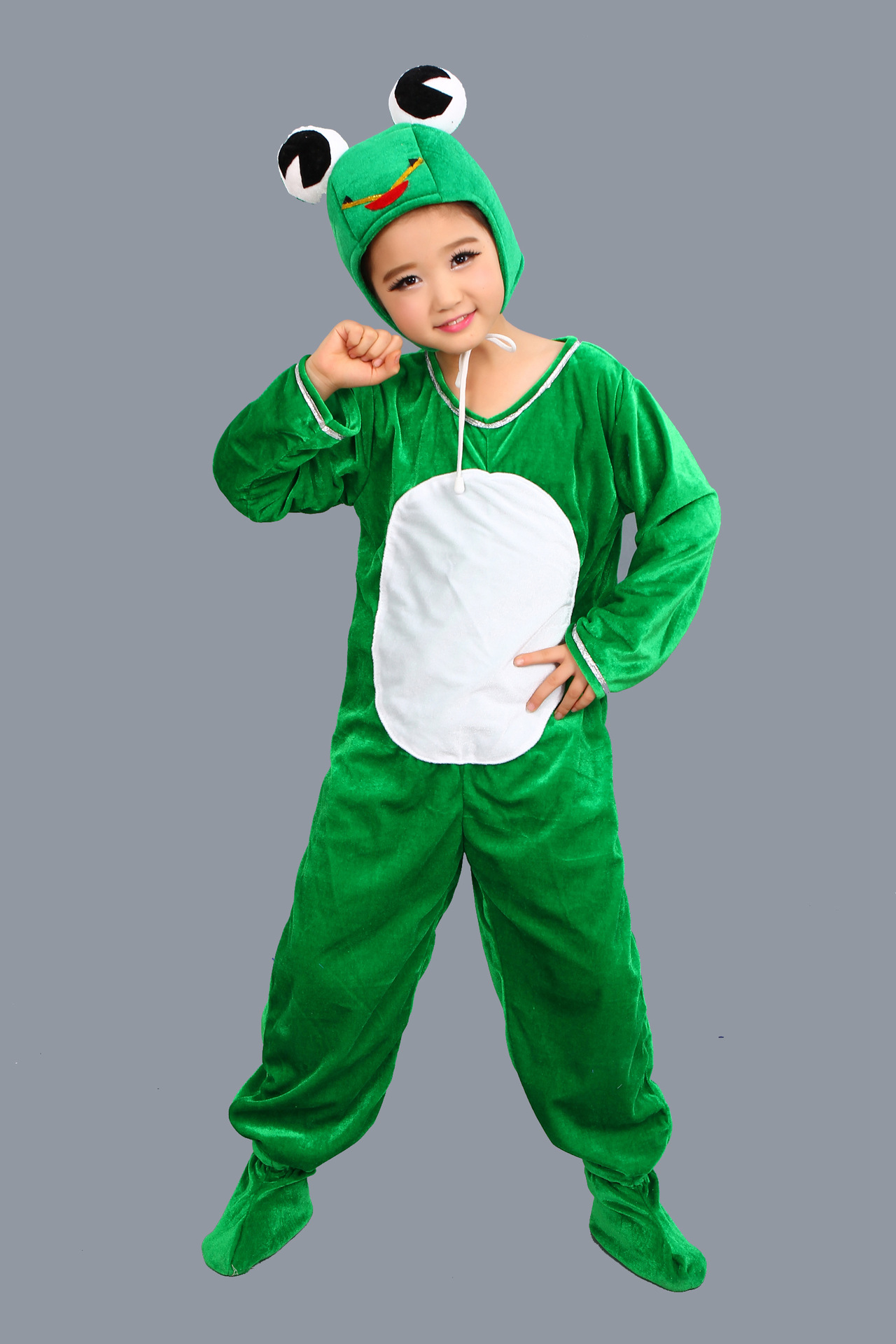 万圣节儿童青蛙演出服小蝌蚪找妈妈小跳蛙小青蛙卡通动物舞蹈服