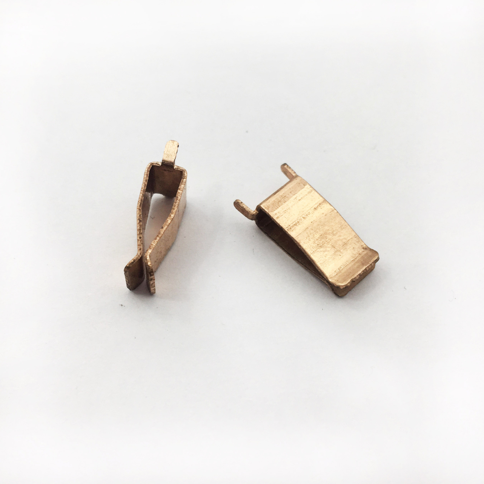 厂家接地线弹片插座五金铜镀镍接触导电弹片冲压件加工定做mz-046