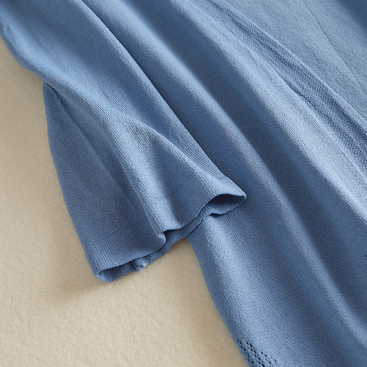 曲珠冰丝针织开衫中长款夏薄款外套防晒衫外搭空调衫百搭