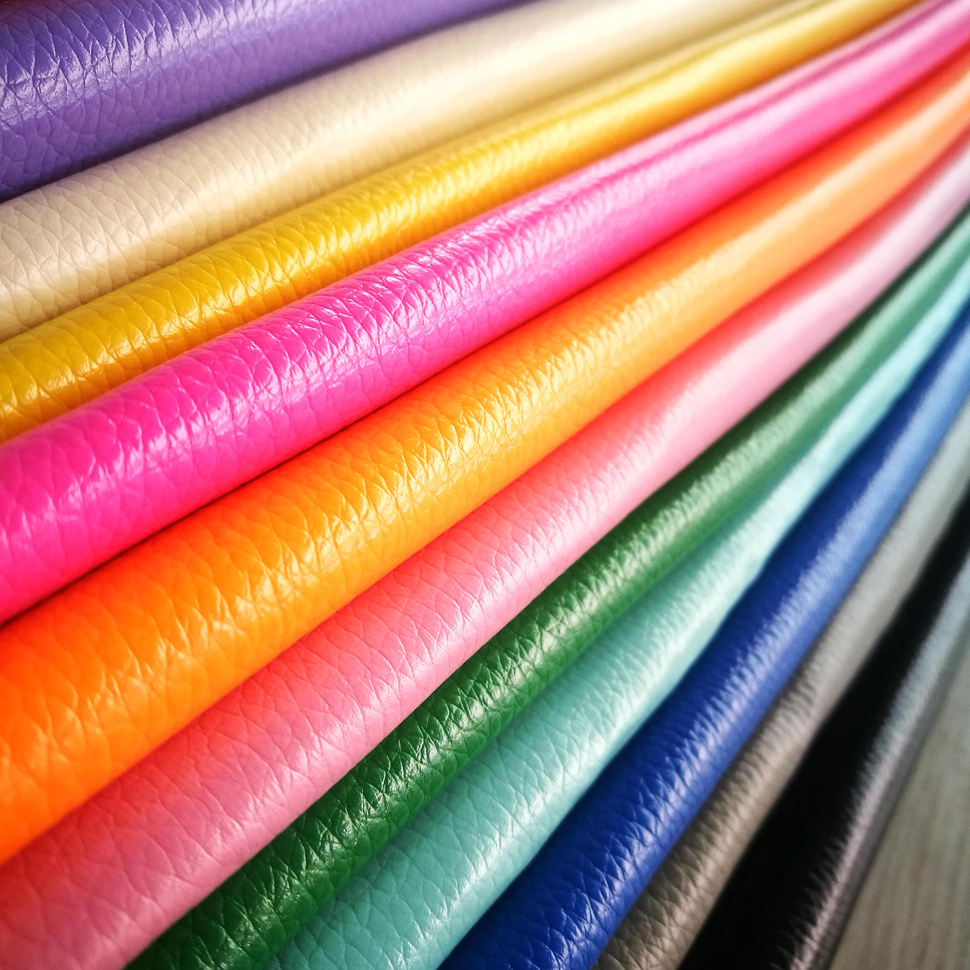 6mm de90小荔枝纹针织底pvc皮革箱包手提包人造革面料