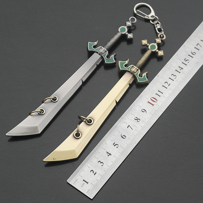 英雄武器无极易剑圣刀扣合金兵器模型动漫钥匙扣16厘米