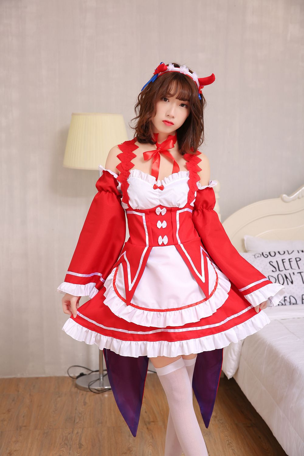 re:从零开始的异世界生活 拉姆蕾姆雷姆圣诞装 cosplay角色扮演服