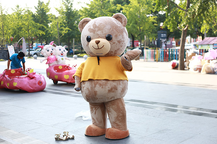 充气萌萌熊人偶服装行走卡通小熊成人玩偶服装舞台道具表演cos服