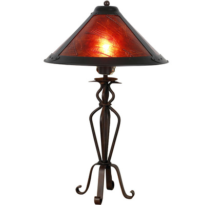 美式乡村铁艺台灯客厅台灯卧室台灯个性咖啡厅台灯创意台灯酒吧灯