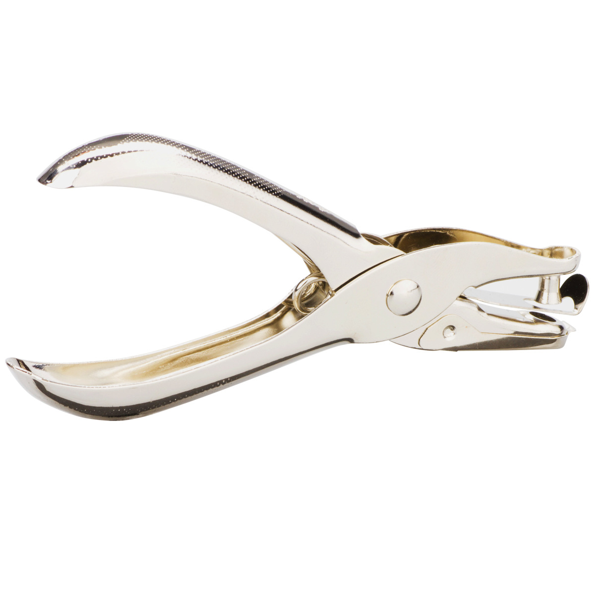 得力办公文具0114打孔机a4纸打孔器单孔6mm 打孔钳手握打洞器