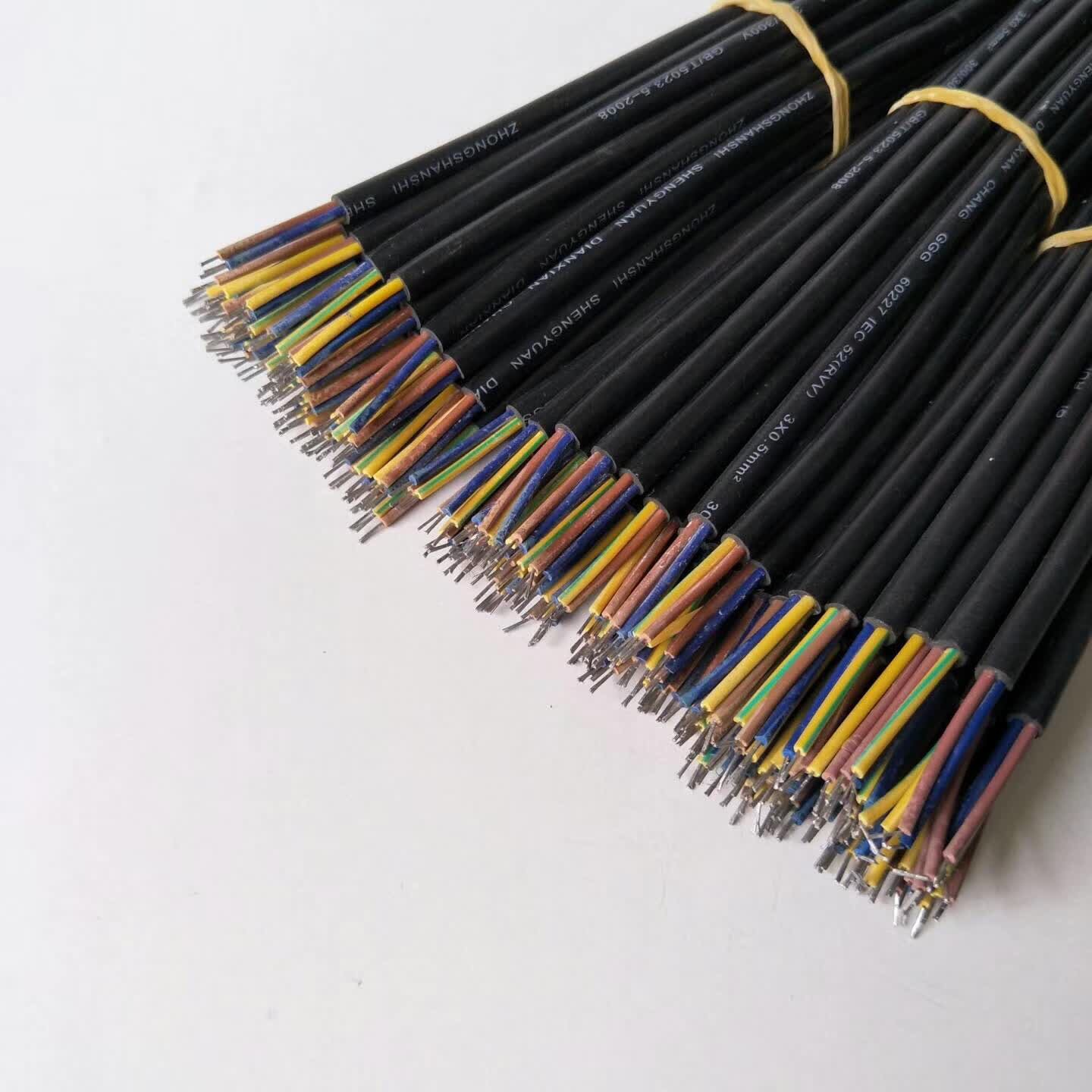 投光灯pvc电源线非国标电线三芯350mm地环线h03vvh-f 3*0.75平方