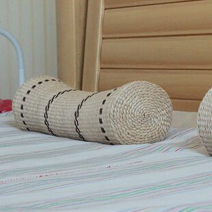 草编成人颈椎枕头颈椎专用枕头 修复颈椎脊椎枕保健枕汗蒸房枕头